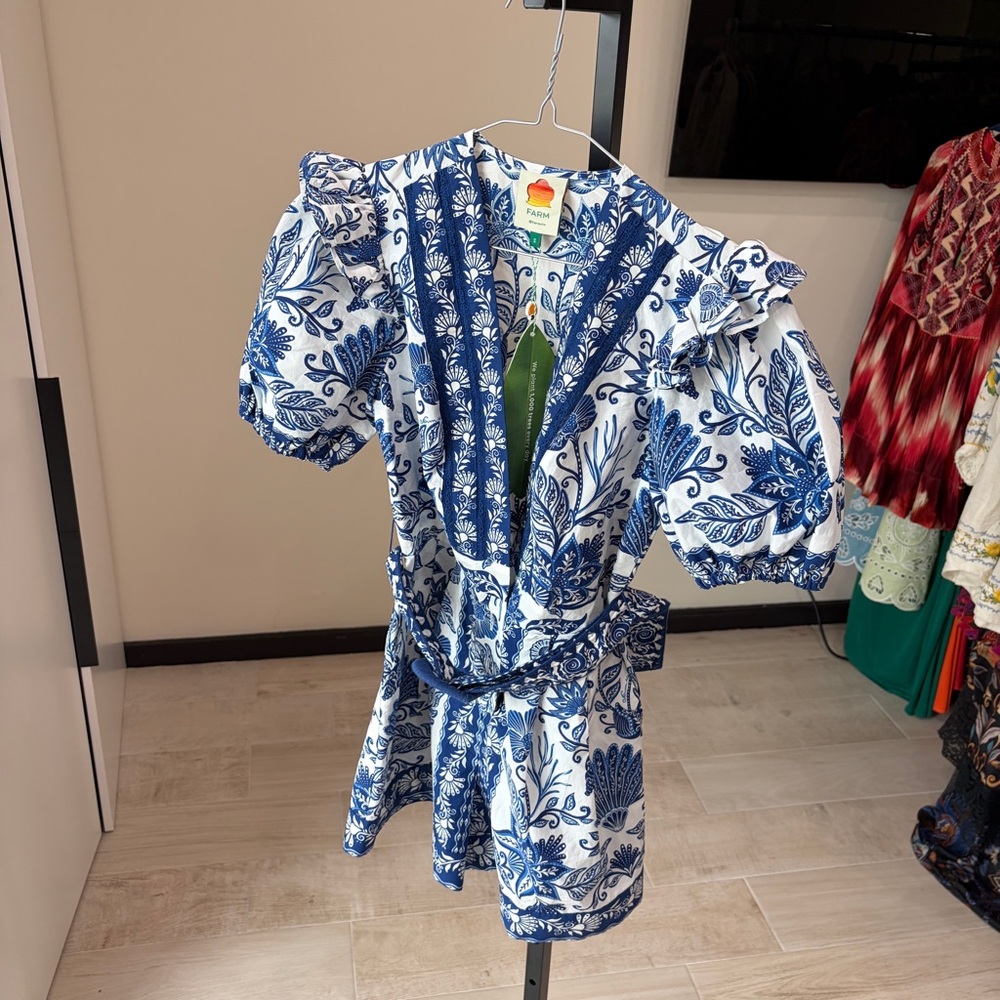 FARM Rio: Shell Garden Romper / Mini Dress - Picture 9 of 12